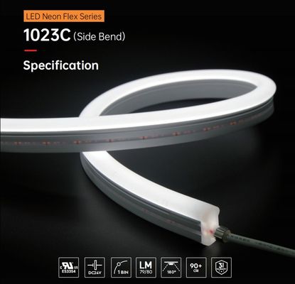 Harga yang bagus 24V Side Bend LED Neon Strips Fleksibel Lampu Sudut Besar Dengan Ring Resistant Tarik on line