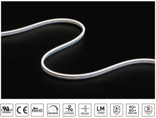 Bon prix 24V lampes à bande LED flexibles à courbure latérale et atténuées SMD 2835 pour une utilisation en extérieur en ligne