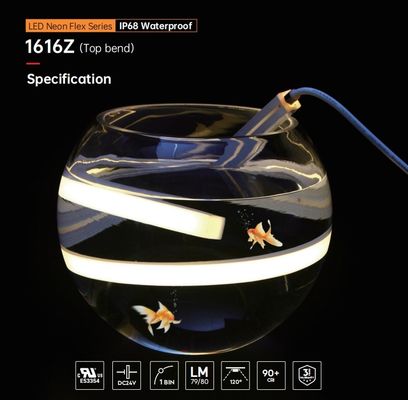 Buen precio Tela de neón LED flexible de 24V personalizada para piscina IP68 impermeable fábrica OEM en línea