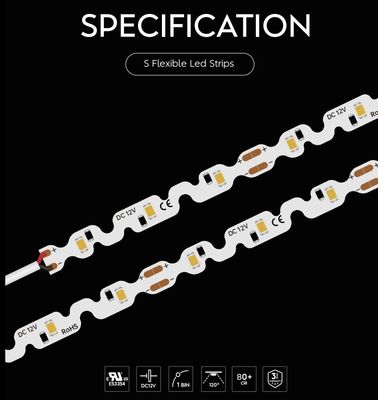 İyi bir fiyat. IP65 Esnek LED Şeritleri Eğlenmesi Kolay S Şekilli LED Şerit Bar Dekorasyonu İçin çevrimiçi