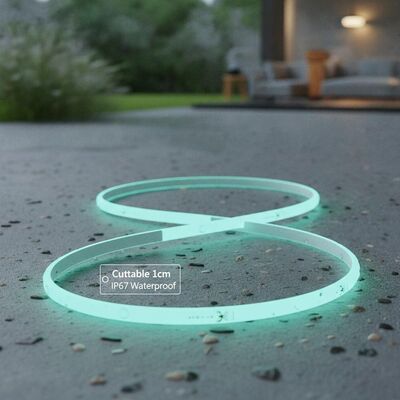 Καλή τιμή Μικρή απόσταση κοπής 1cm LED Neon Flex Strip Ευέλικτη αδιάβροχη LED Neon Light Strip Κατάλληλη για εσωτερική εξωτερική διακόσμηση σε απευθείας σύνδεση